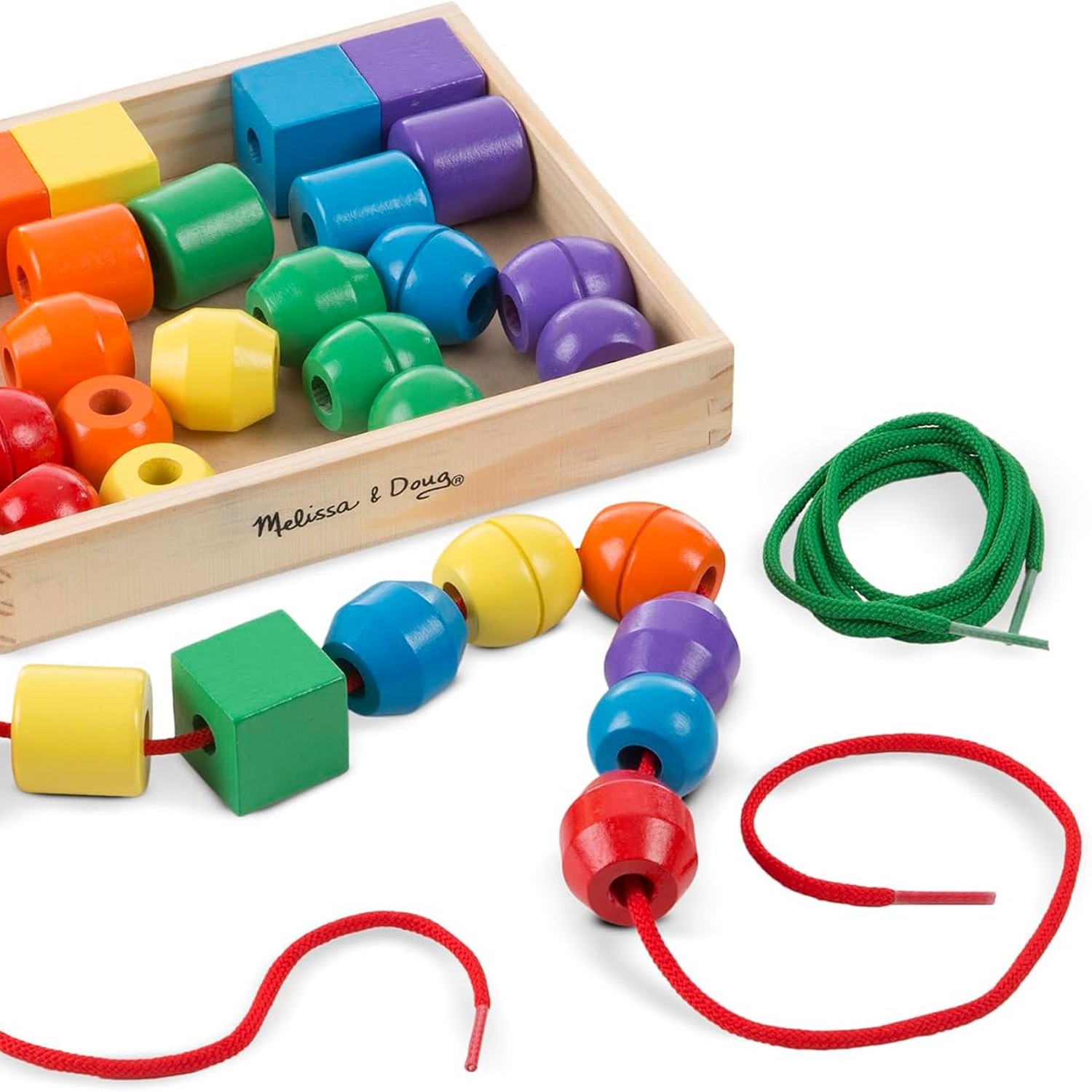 Wooden Lacing Beads