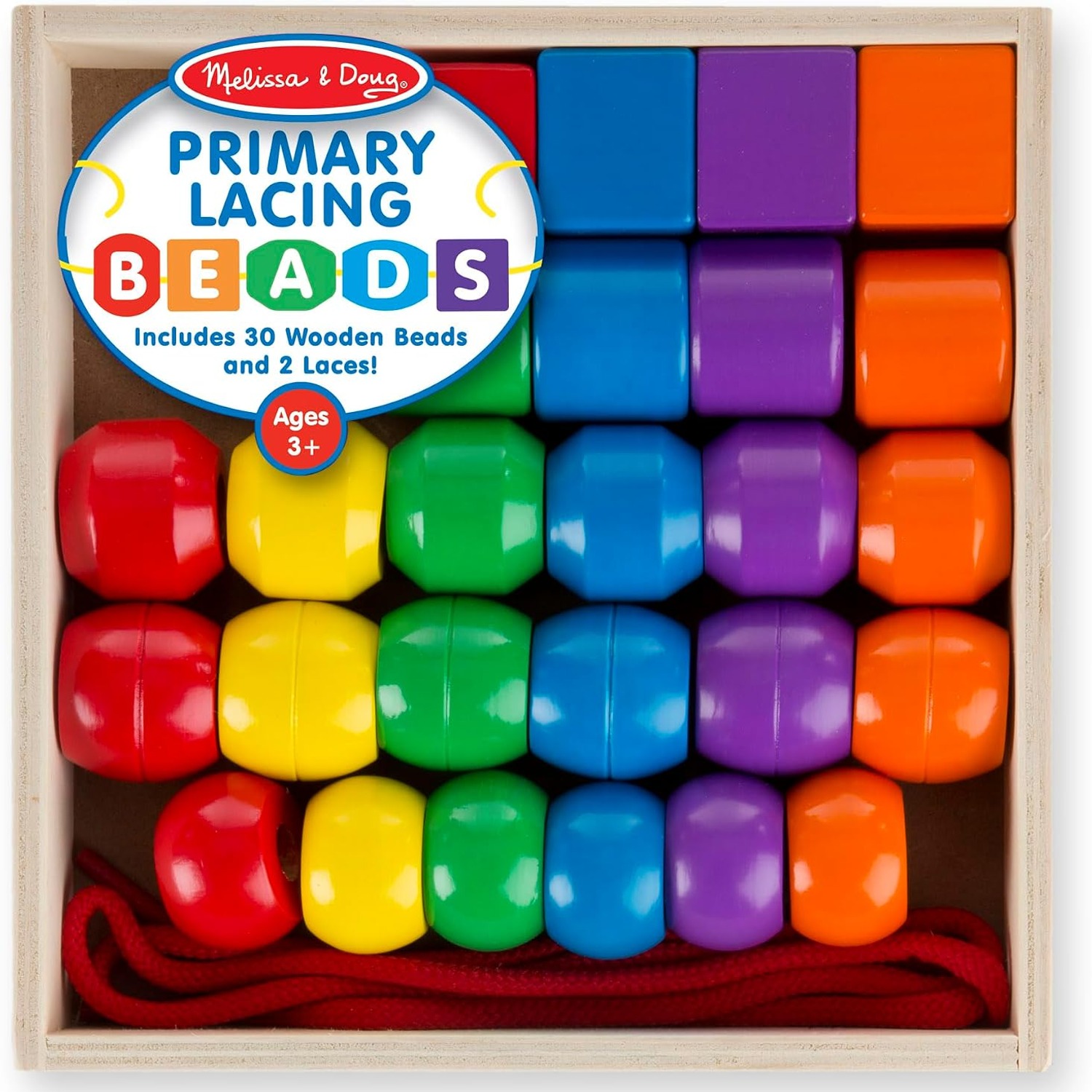 Wooden Lacing Beads: image 10
