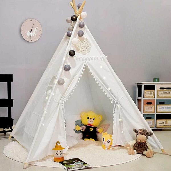 buy portable cotton linen kid tent